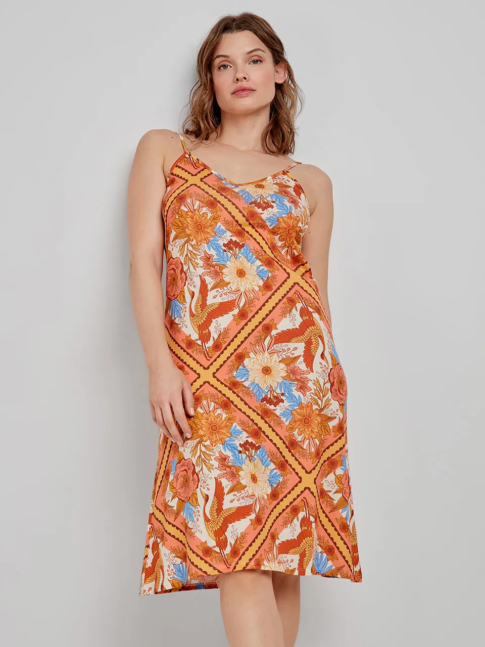 Camisón Gisela mujer tirantes corto estampado 20267